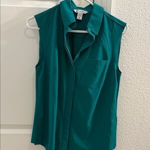Athleta Turquoise Sleeveless Blouse